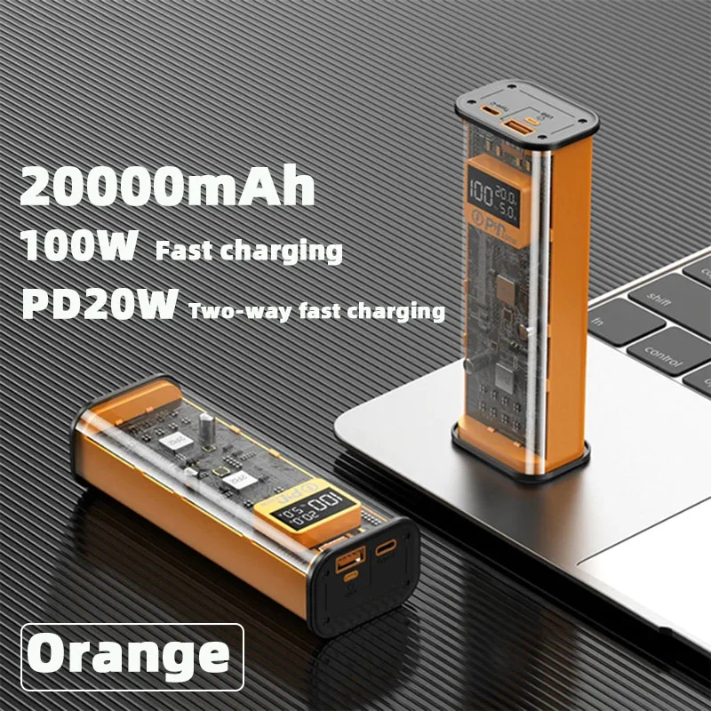 20,000mAh Transparent 100W Power Bank - Image 7