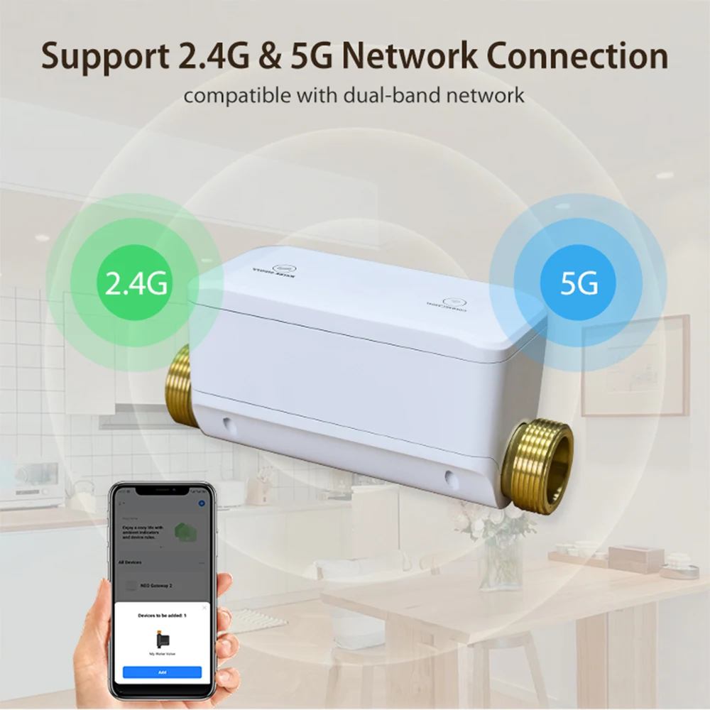 Tuya Wi-Fi Smart Water Valve and Leak Detector - Image 2