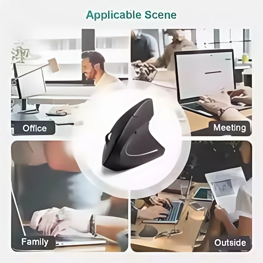 Ergonomic 2.4GHz Wireless Vertical Mouse - Image 6