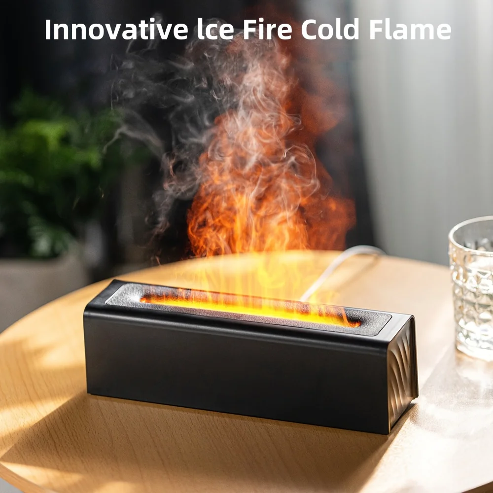 Flame-Effect Aroma Diffuser with 7-Colour Light - Image 4