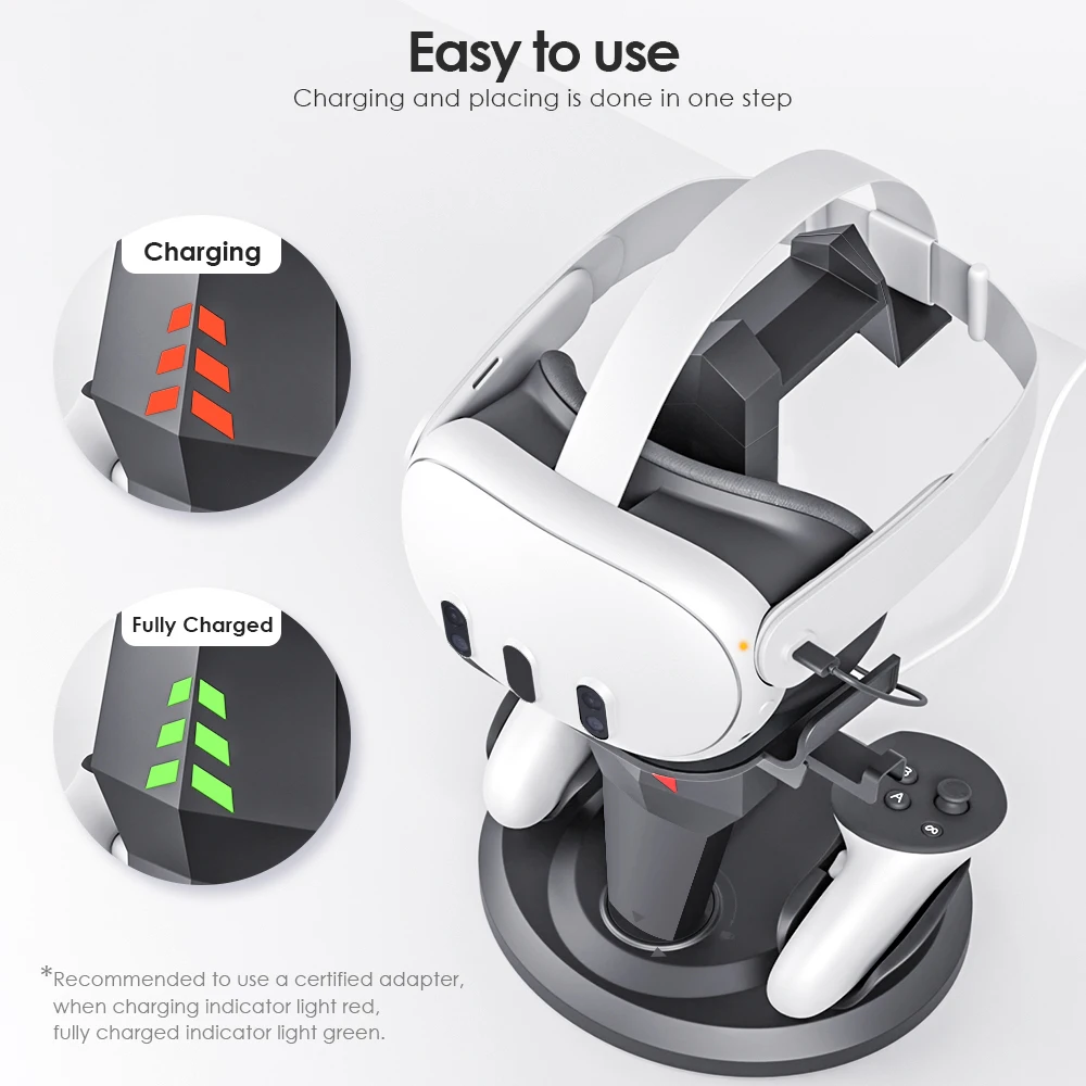 VR Headset and Controller Charging Display Stand - Image 2
