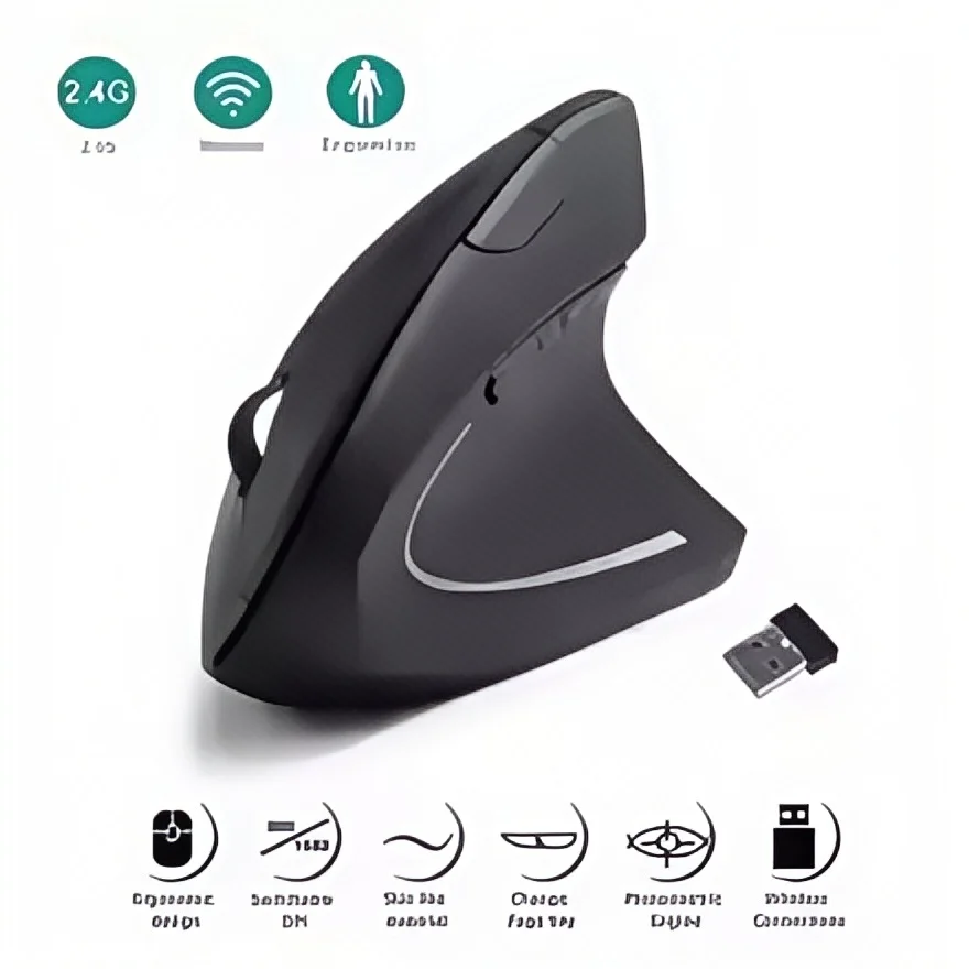 Ergonomic 2.4GHz Wireless Vertical Mouse