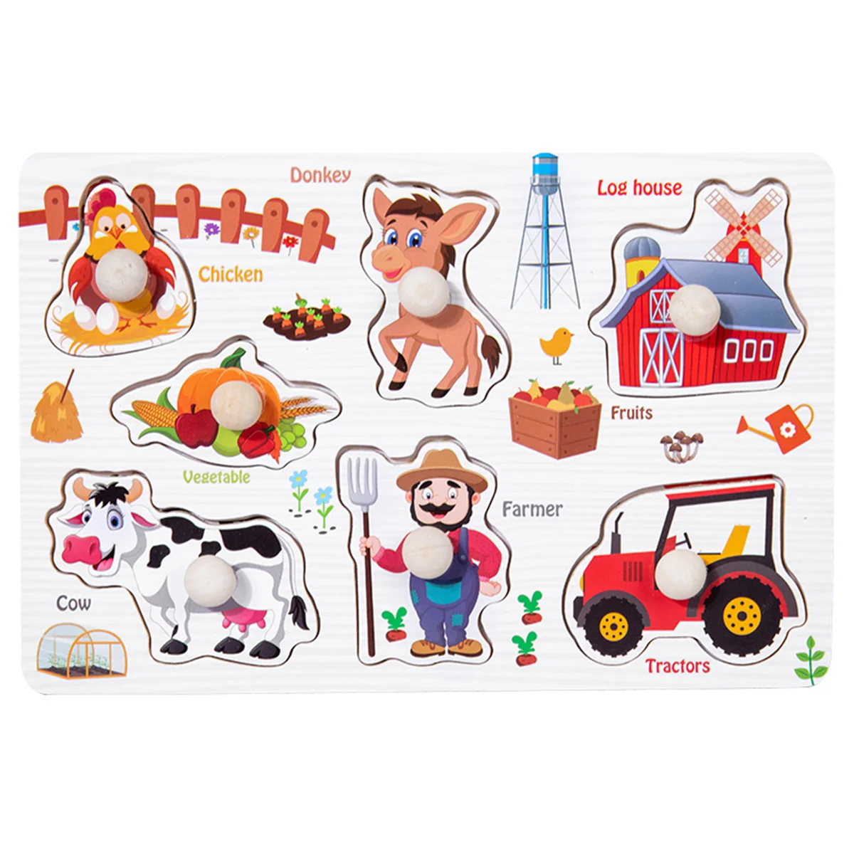 Wooden Montessori Jigsaw Puzzle - Image 9