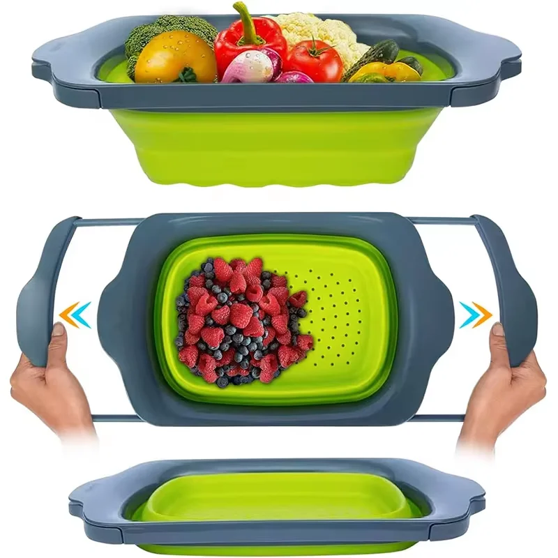 7-Quart Collapsible Over-Sink Colander - Image 2