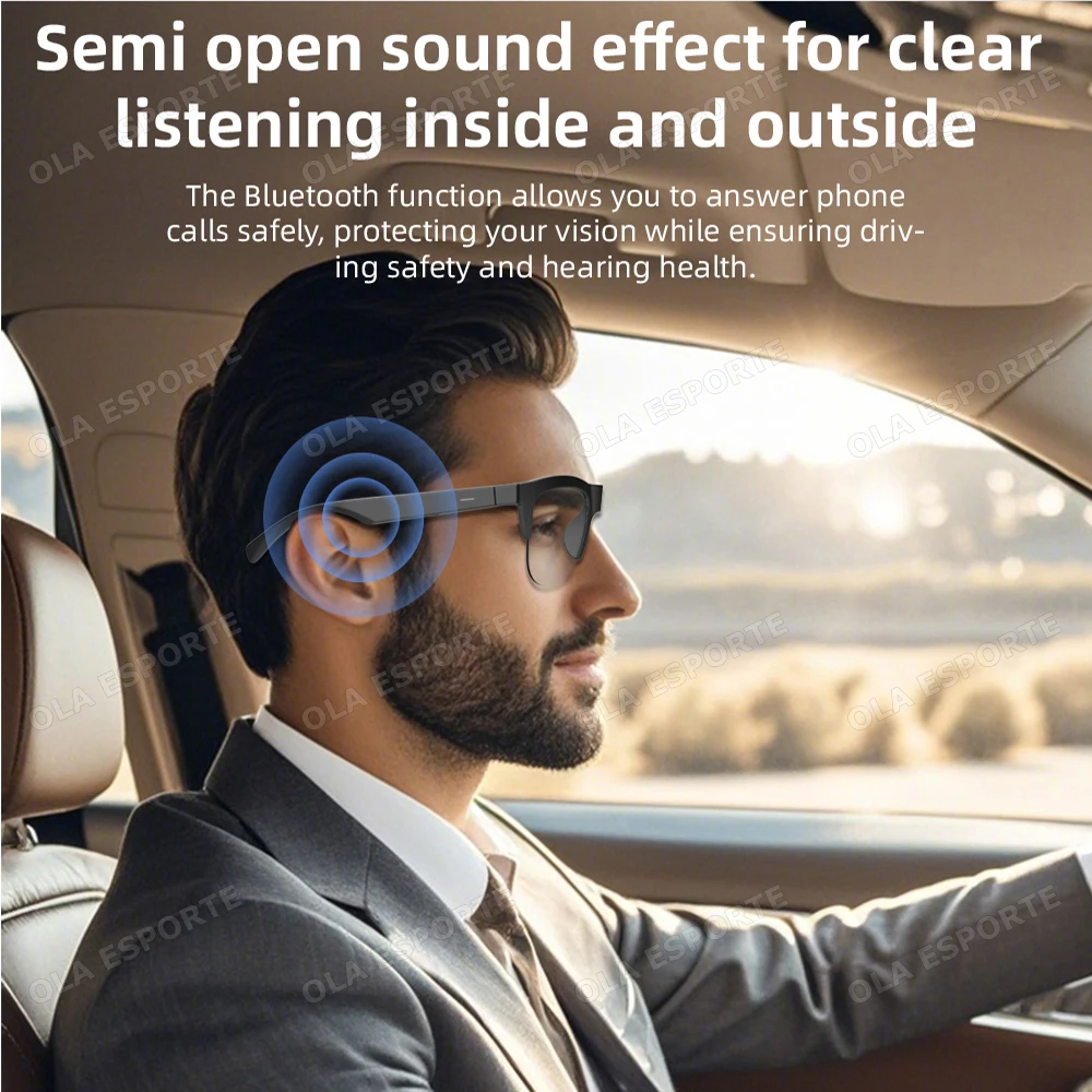 Bluetooth Smart Audio Sunglasses with UV Protection - Image 3