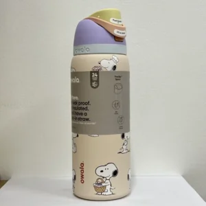 24oz Snoopy Stainless-Steel Insulated Water Bottle