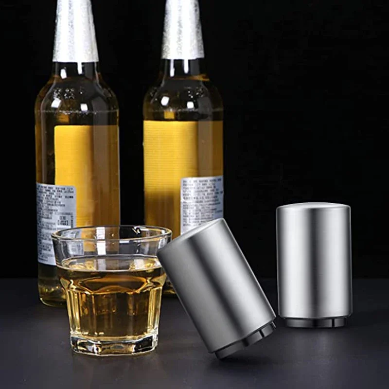 Push-Down Stainless-Steel Bottle Opener - Image 4