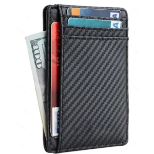 Men’s Slim RFID-Blocking PU Leather Wallet