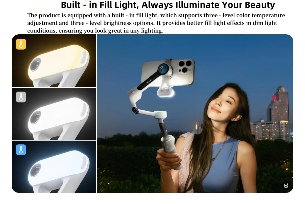 Insta360 Flow 2 Pro AI Tracking Module with Fill Light - Image 5