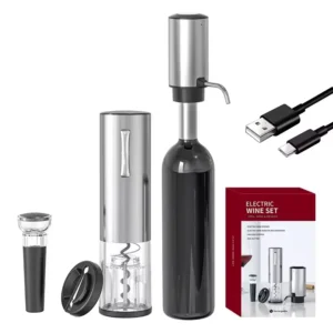 4-in-1 Rechargeable Electric Wine Opener Set