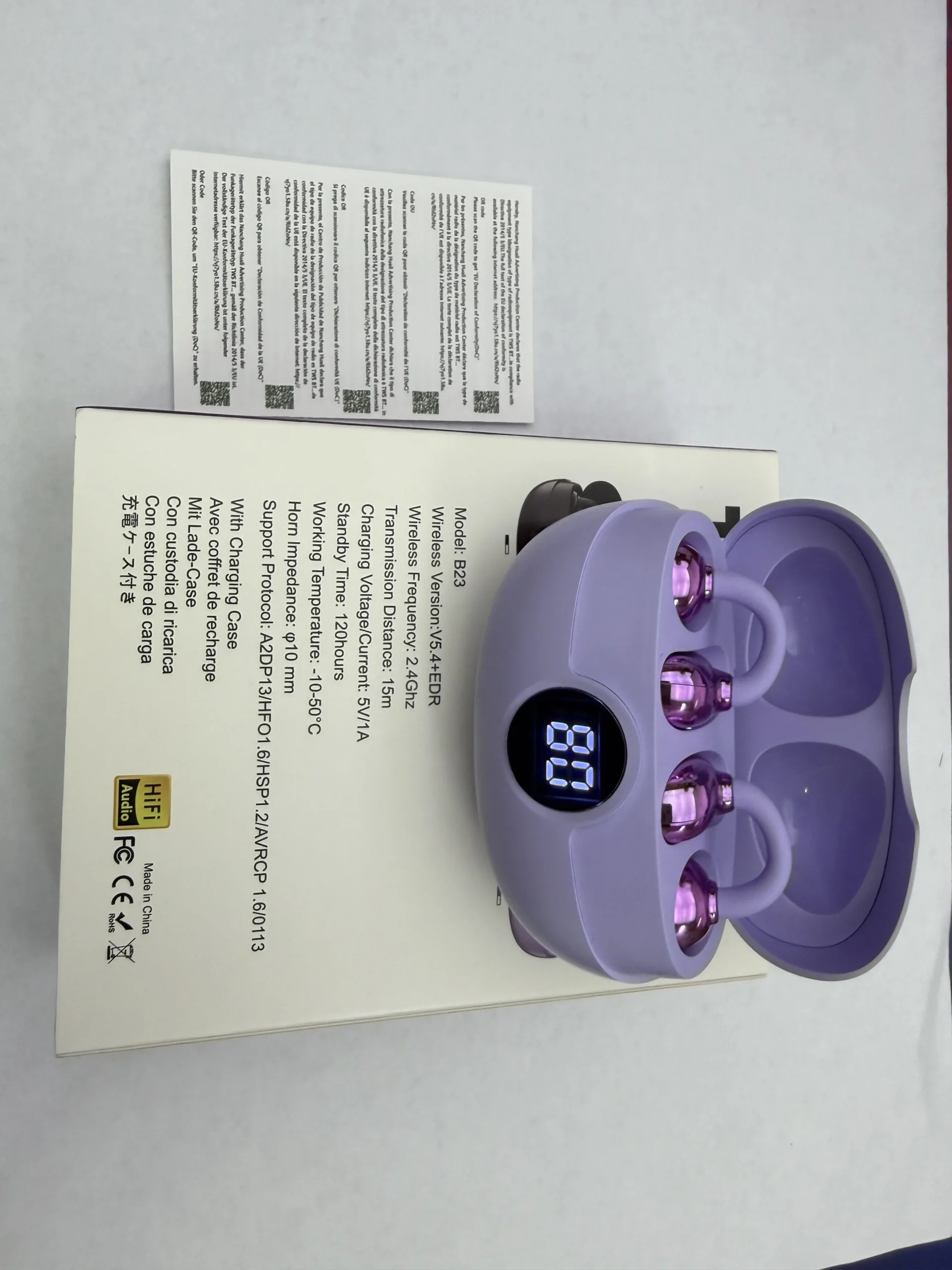 OWS Clip-On Open-Ear Wireless Earbuds - Image 3