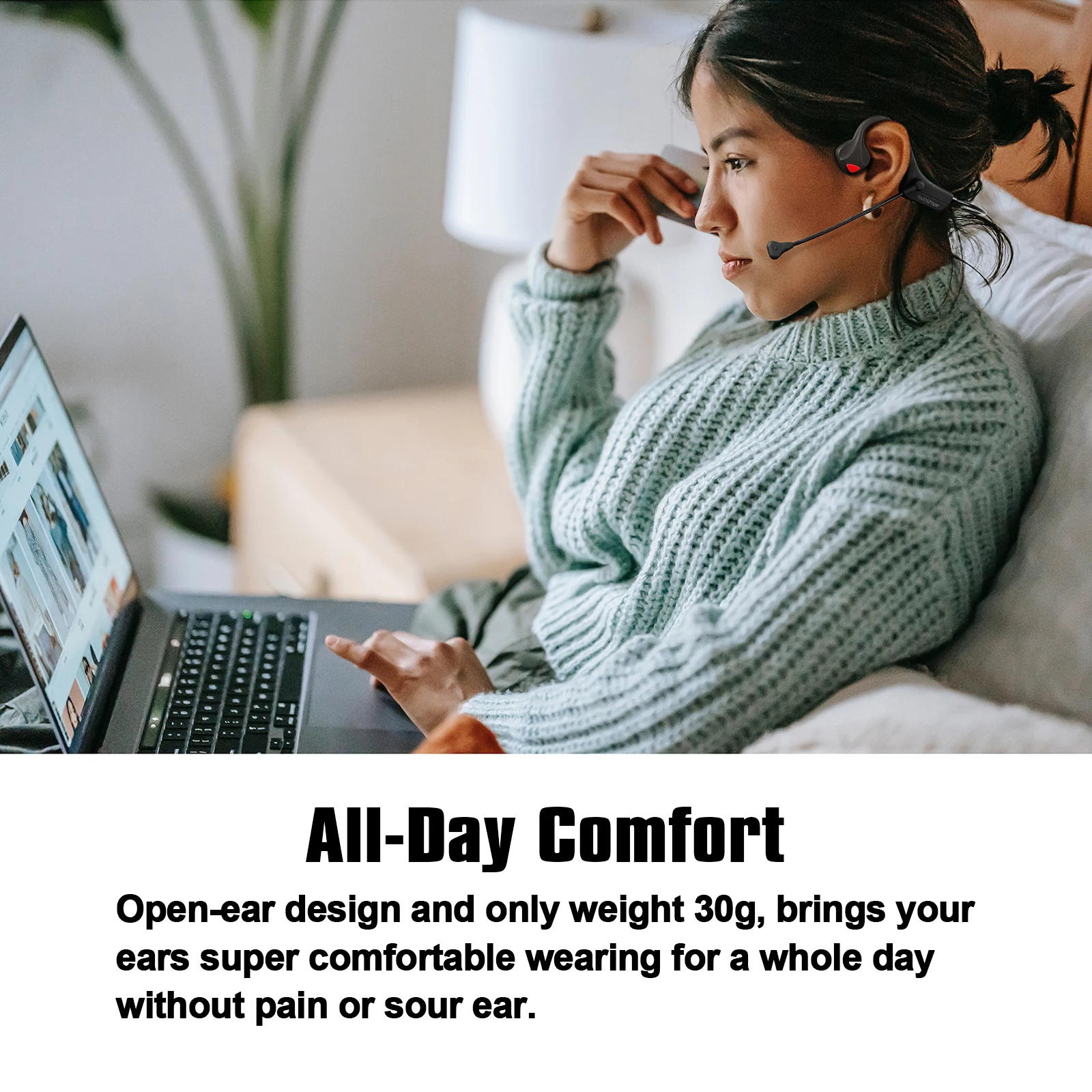 Open-Ear Bone-Conduction Bluetooth Headphones - Image 3