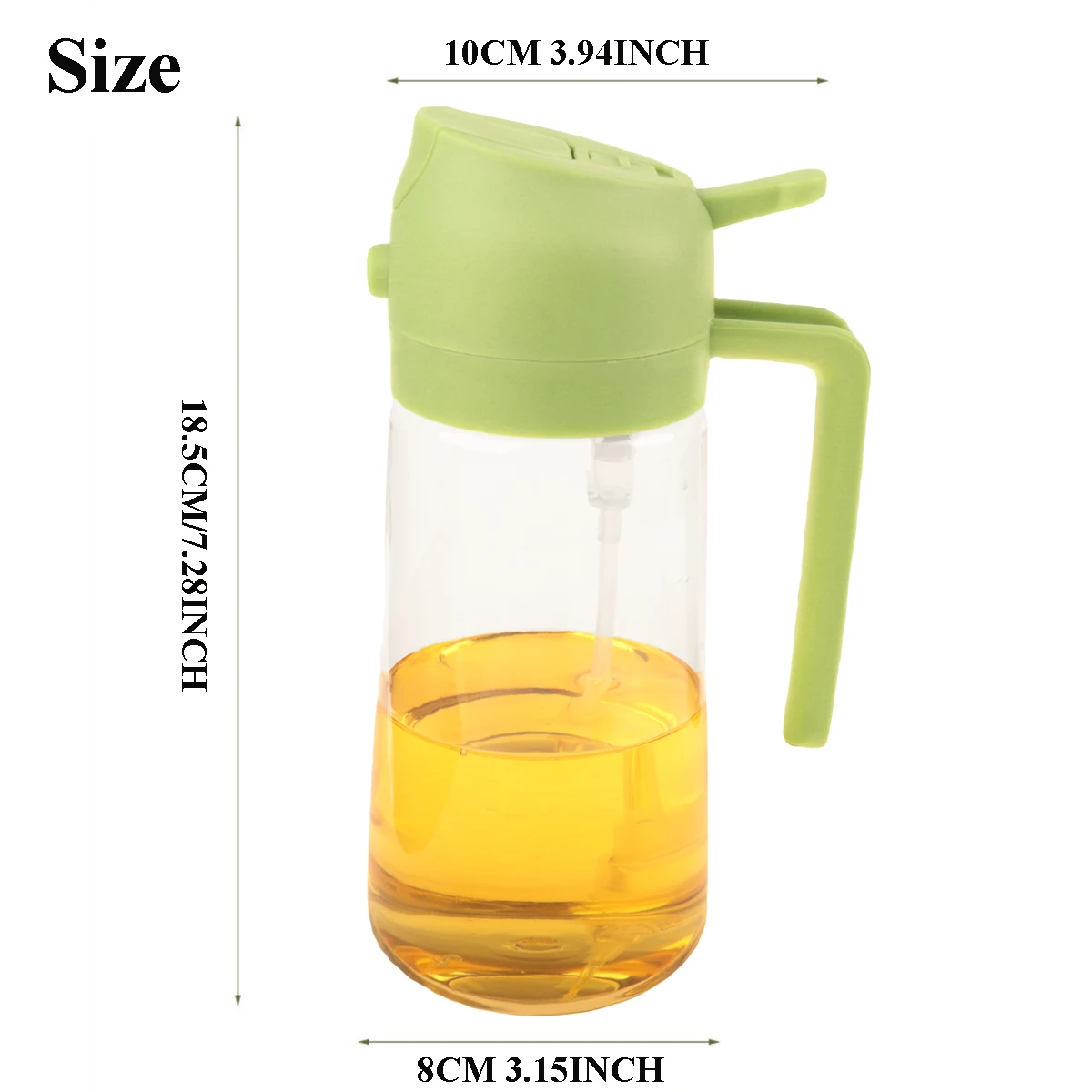 2-in-1 Olive Oil Dispenser and Sprayer - Image 3