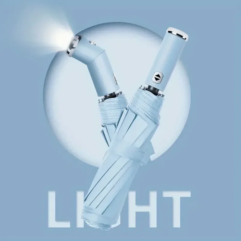 Automatic Reverse-Folding Umbrella with LED Light - Image 11