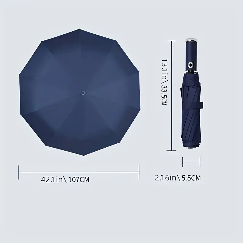 Automatic Reverse-Folding Umbrella with LED Light - Image 5