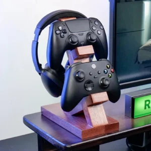 Wooden Headphone and Gaming Headset Stand