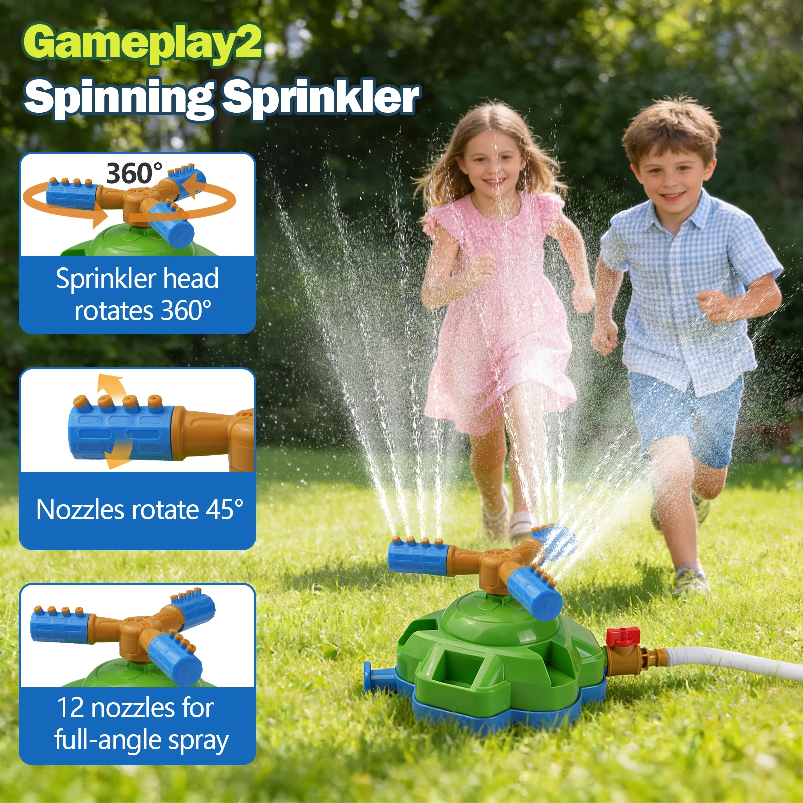 Foot-Pump Water Rocket Sprinkler Toy - Image 3