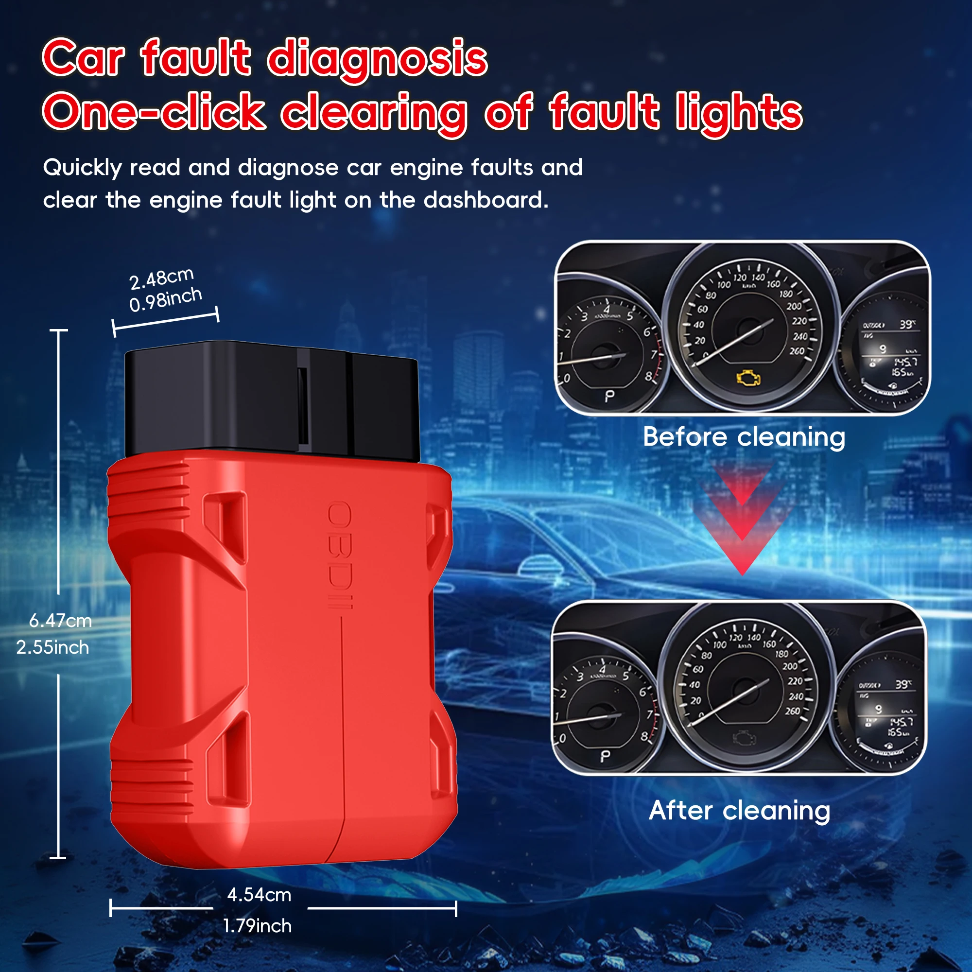 Bluetooth OBD2 Car Diagnostic Scanner - Image 2