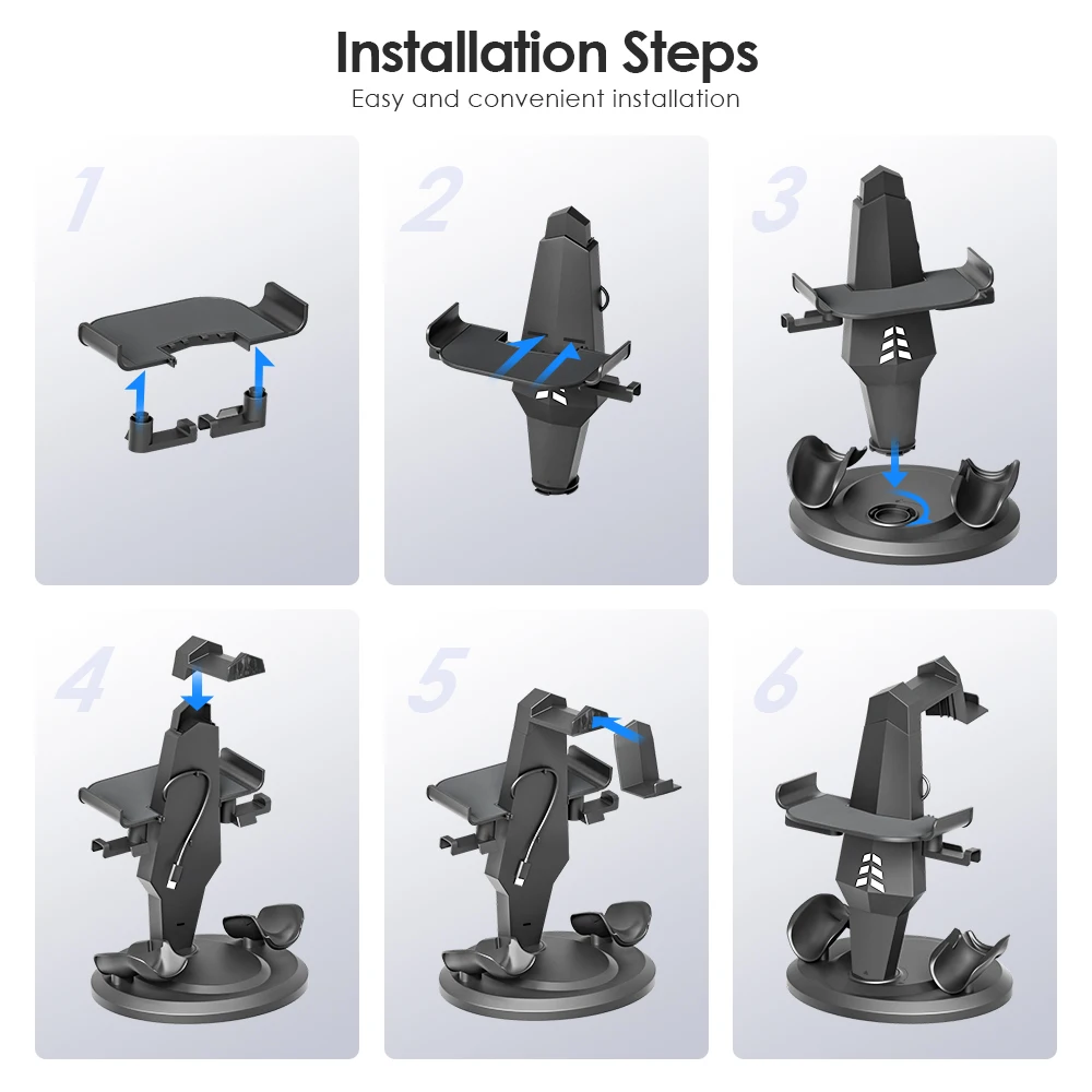 VR Headset and Controller Charging Display Stand - Image 5